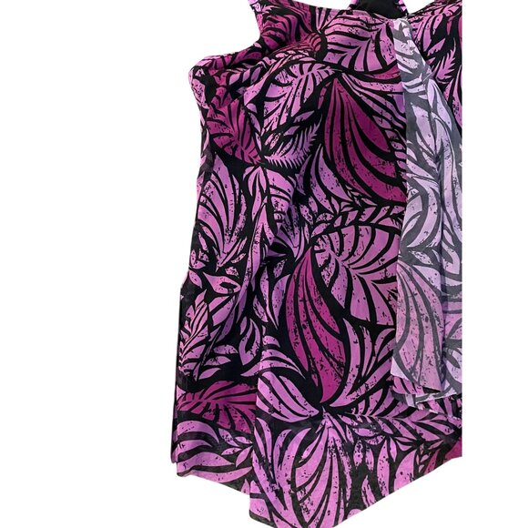 Swimsuits for All Tankini Top Womens 24 Used Black Pink/Purple - Picture 10 of 16